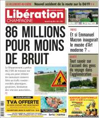 Portada de Libération Champagne (Francia)