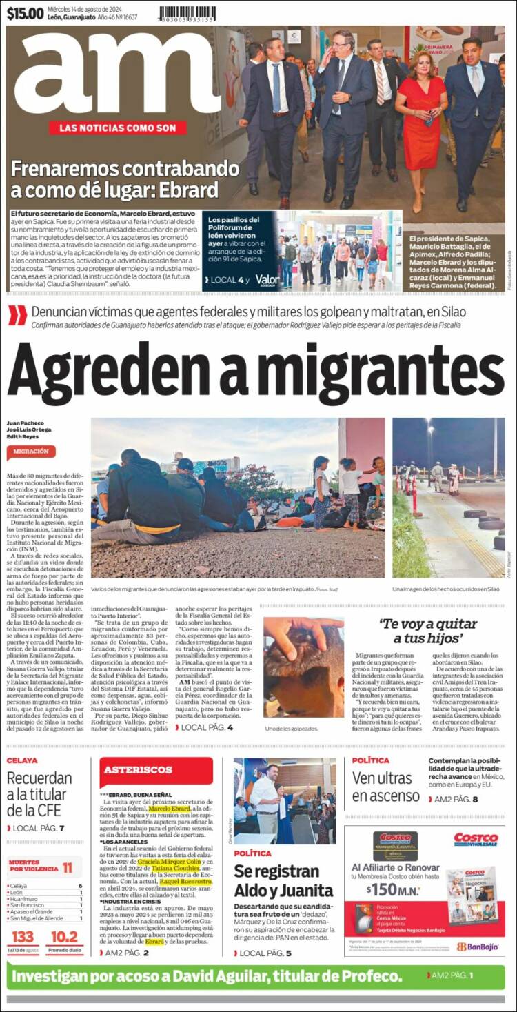 Portada de Al Día A.M. (M&eacute;xico)