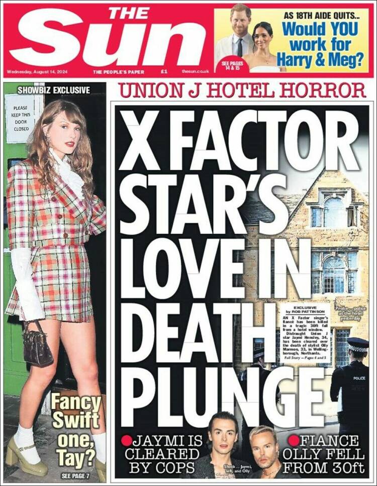 Portada de The Sun (Reino Unido)