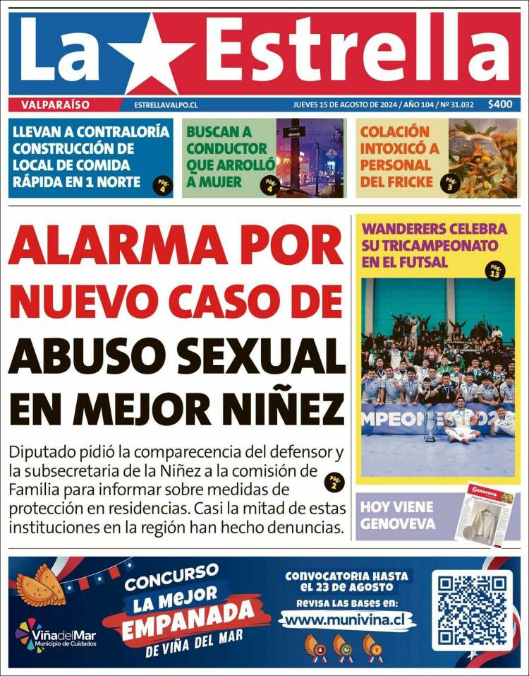 Portada de Estrella de Valparaiso (Chile)