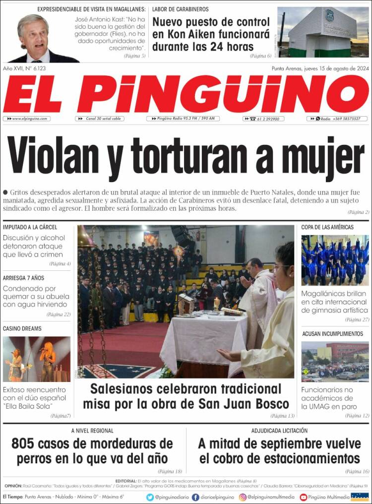 Portada de El Pingüino (Chile)