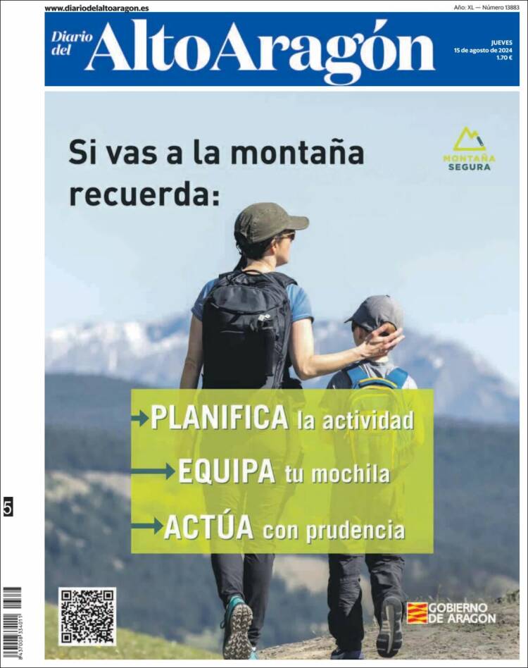 Portada de Diario del AltoAragón (España)