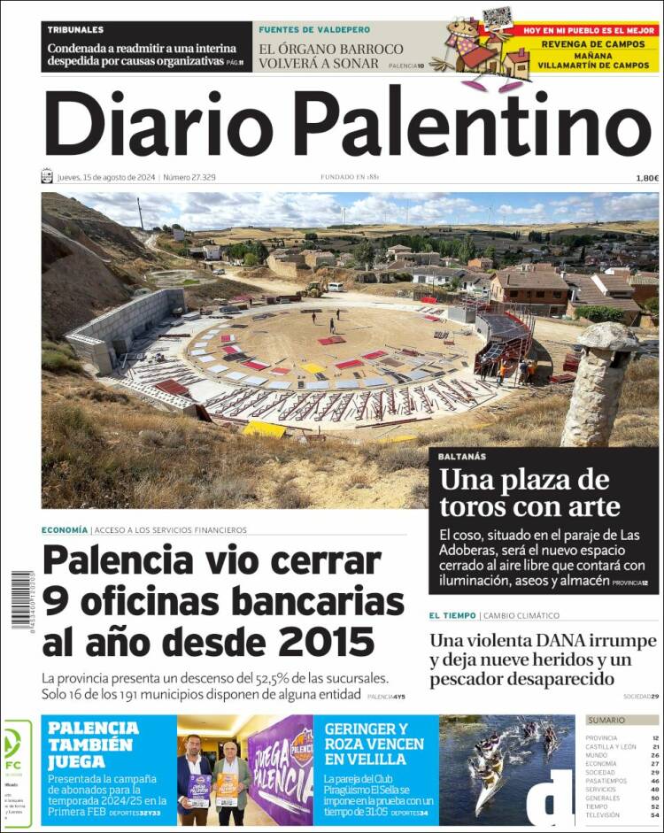 Portada de Diario Palentino (España)