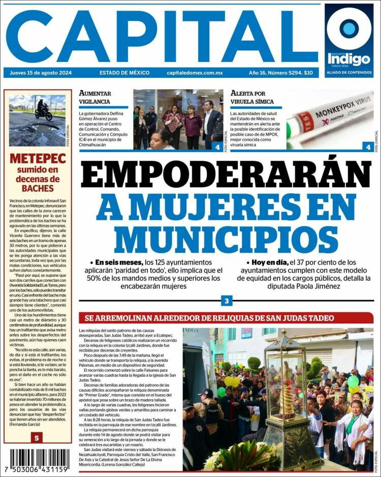 Portada de Capital México (M&eacute;xico)