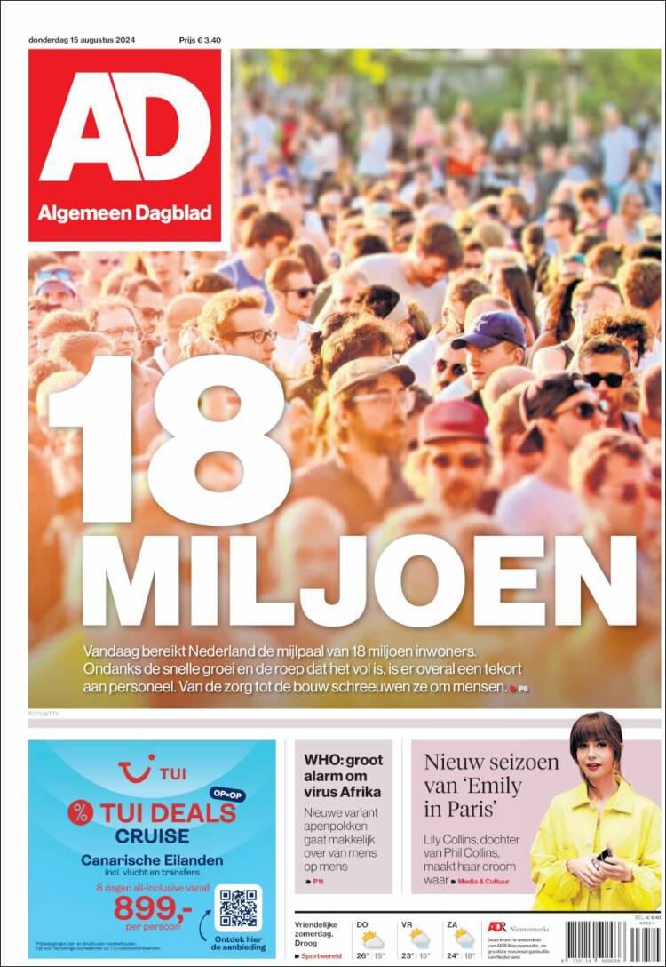 Portada de AD (Pa&iacute;ses Bajos)