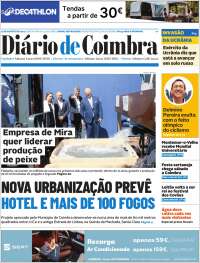 Portada de Diário de Coimbra (Portugal)