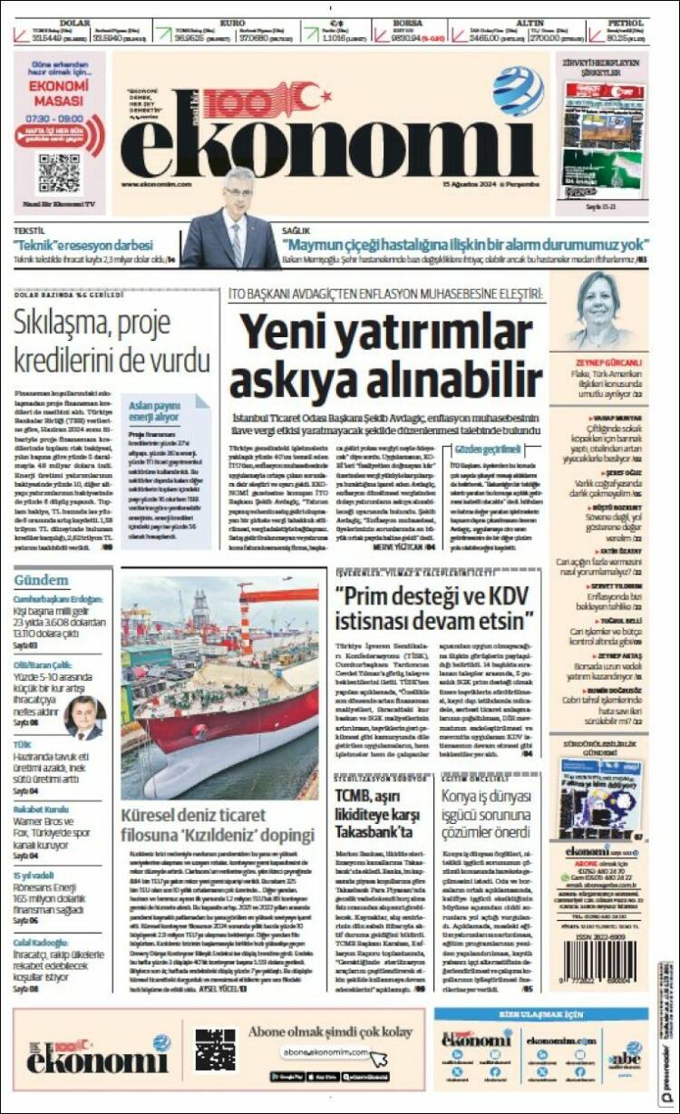 Portada de Dünya (Turqu&iacute;a)