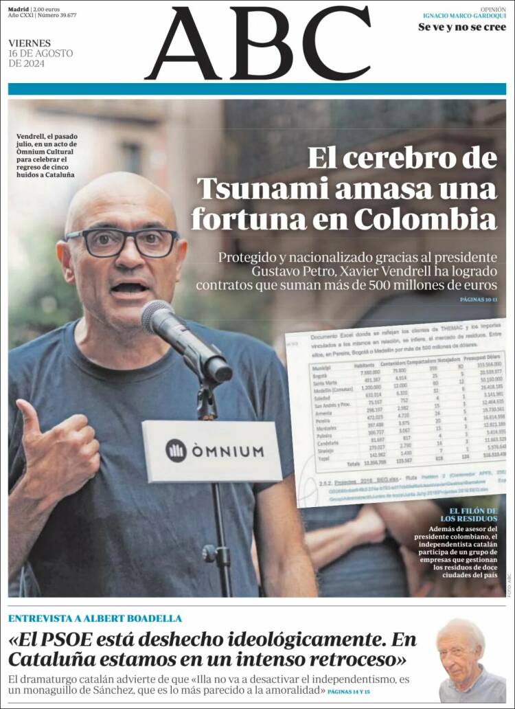 Portada de ABC (España)