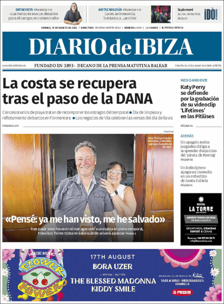 Portada de Diario de Ibiza (España)