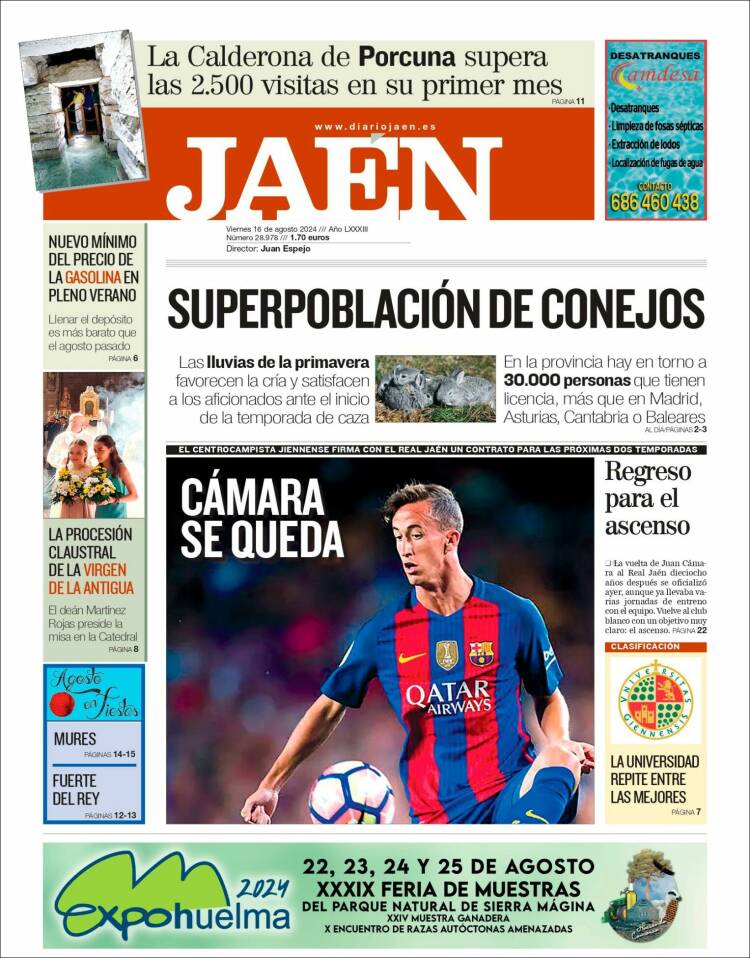 Portada de Diario Jaén (España)