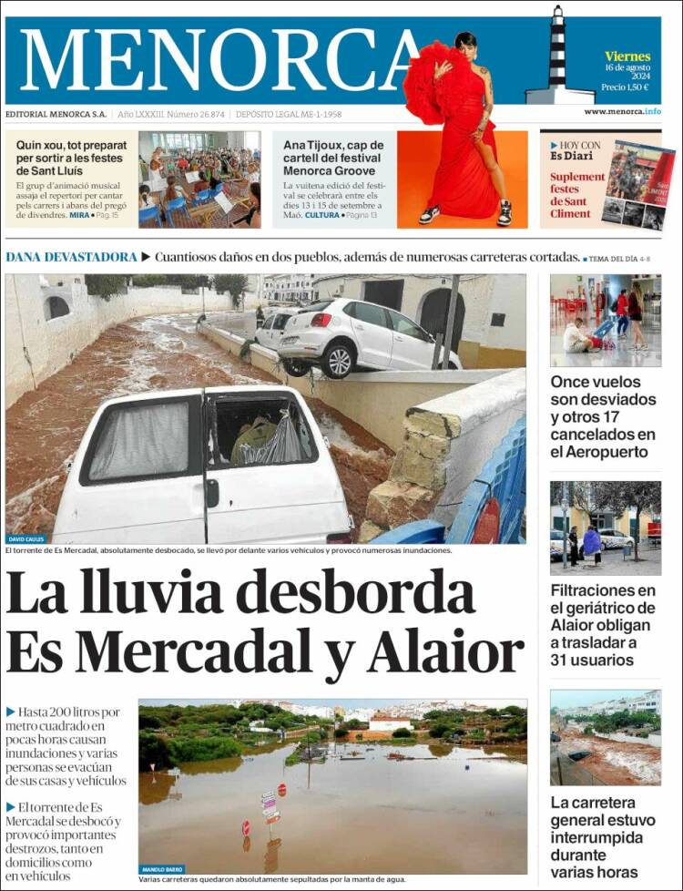 Portada de Menorca - Diario Insular (España)