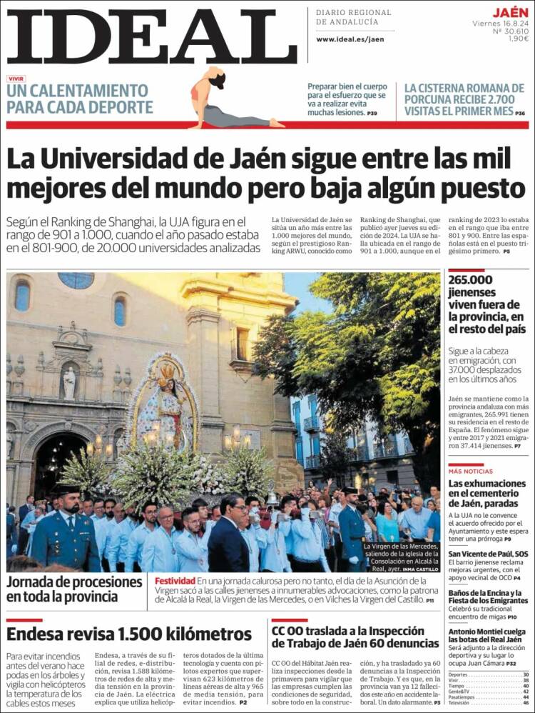 Portada de El Ideal de Jaén (España)