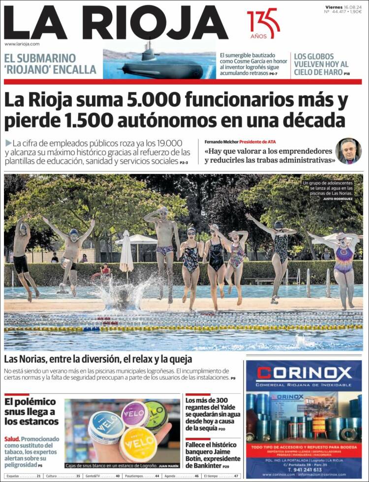 Portada de La Rioja (España)