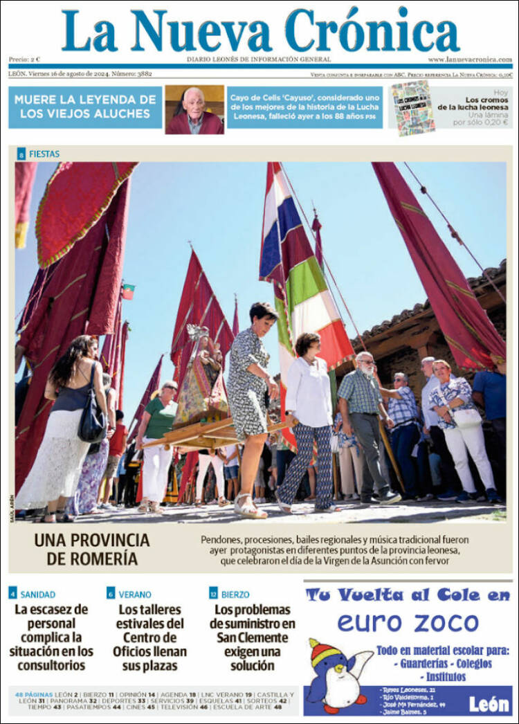 Portada de La Nueva Crónica (España)