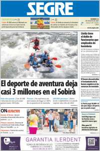 Portada de Segre  (España)