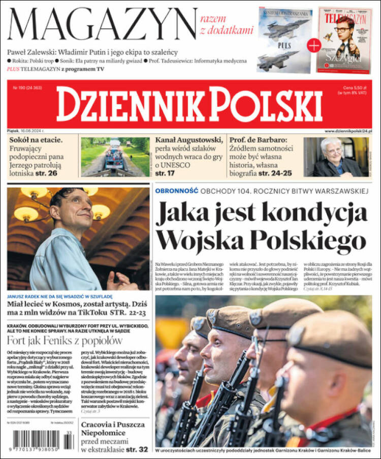 Portada de Dziennik (Polonia)