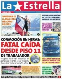 Portada de La Estrella de Concepción (Chile)