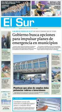 Portada de El Sur (Chile)