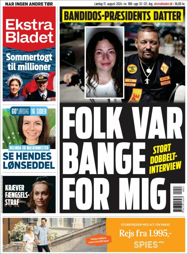 Portada de Ekstra Bladet (Dinamarca)