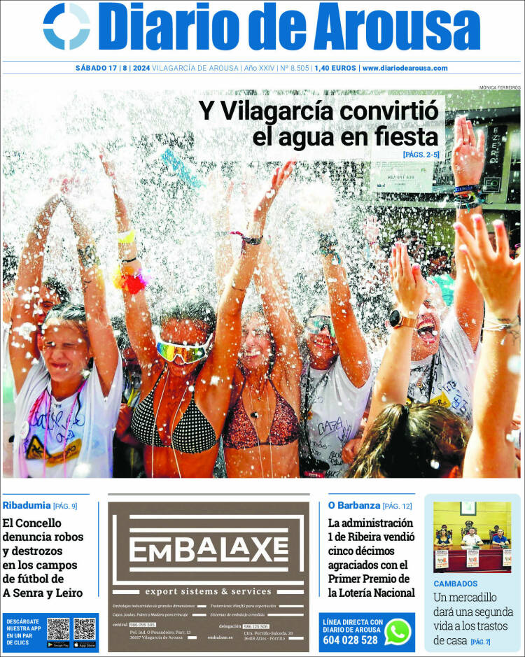 Portada de Diario de Arousa (España)