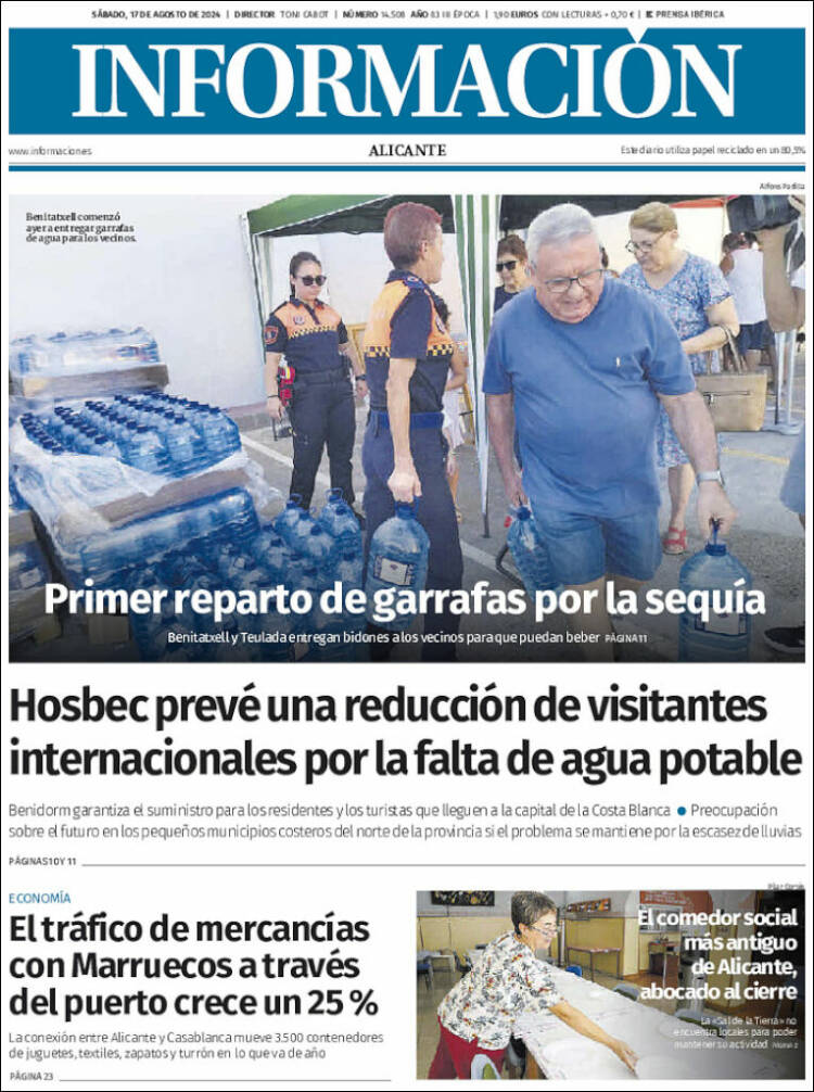 Portada de Diario Información (España)