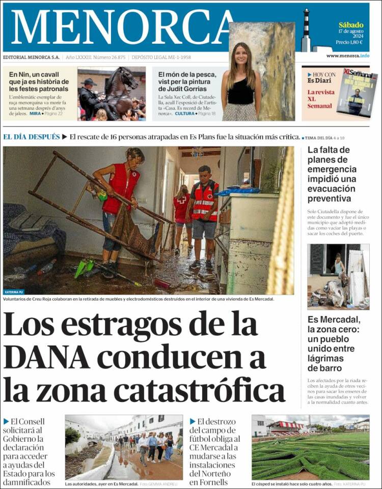 Portada de Menorca - Diario Insular (España)