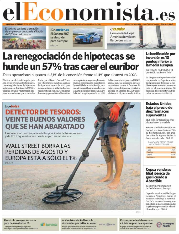 Portada de El Economista (Espa&ntilde;a)