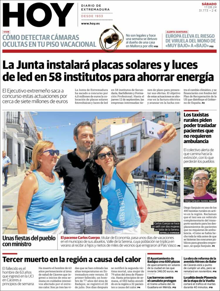 Portada de Hoy - Badajoz (España)