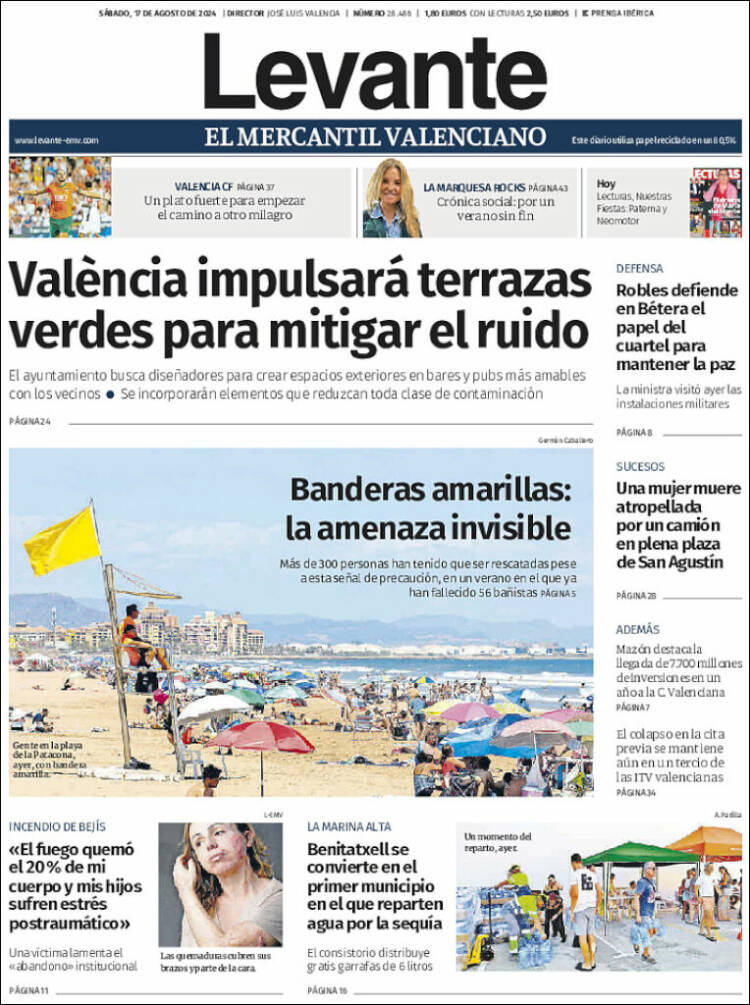 Portada de Levante (España)