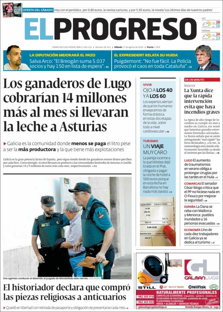 Portada de El Progreso (España)