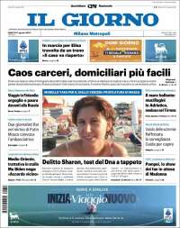 Portada de Il Giorno (Italia)