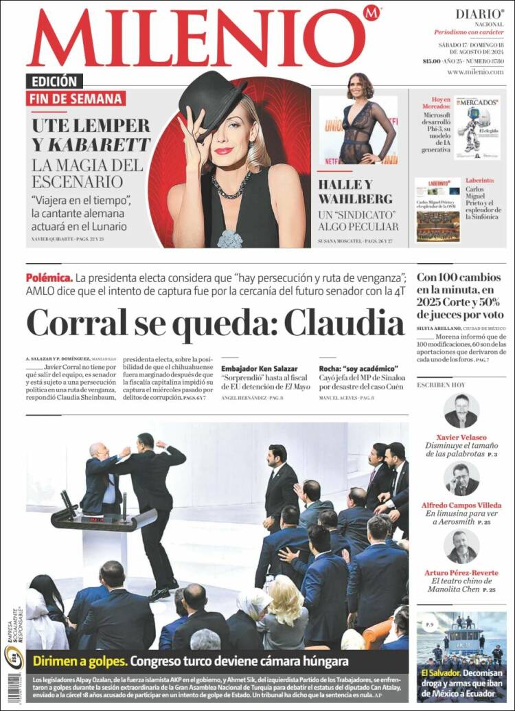 Portada de Milenio (México)