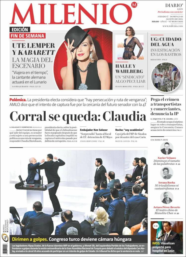 Portada de Milenio de León (México)