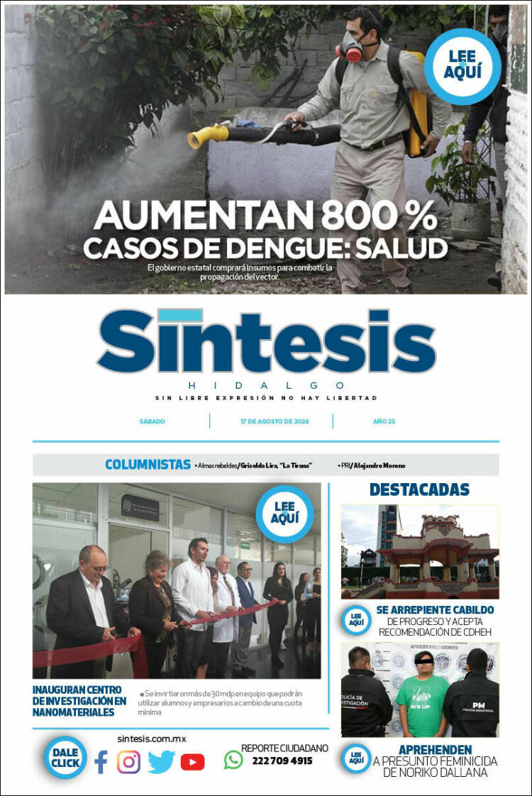 Portada de Sistesis - Hidalgo (México)