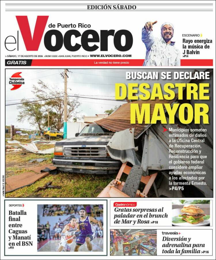 Portada de Vocero (Puerto Rico)