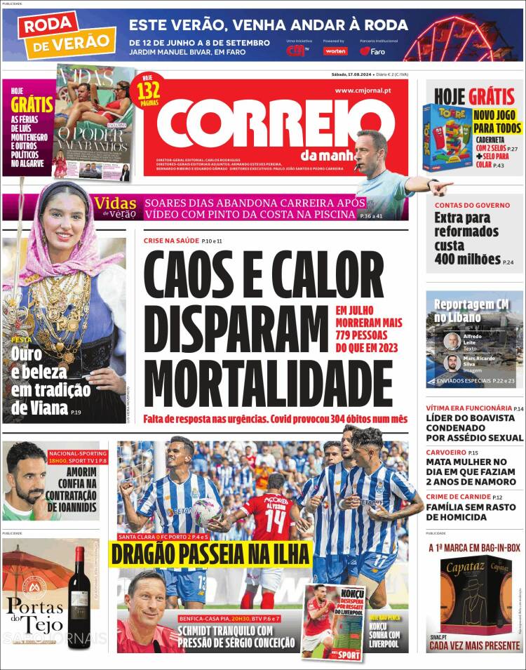Portada de Correio da Manhã (Portugal)