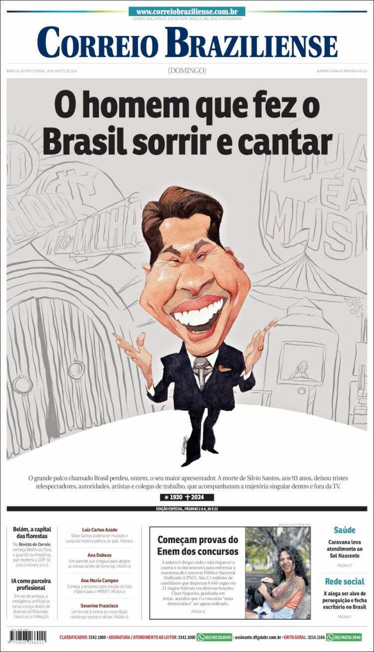 Portada de Correio Braziliense (Brasil)