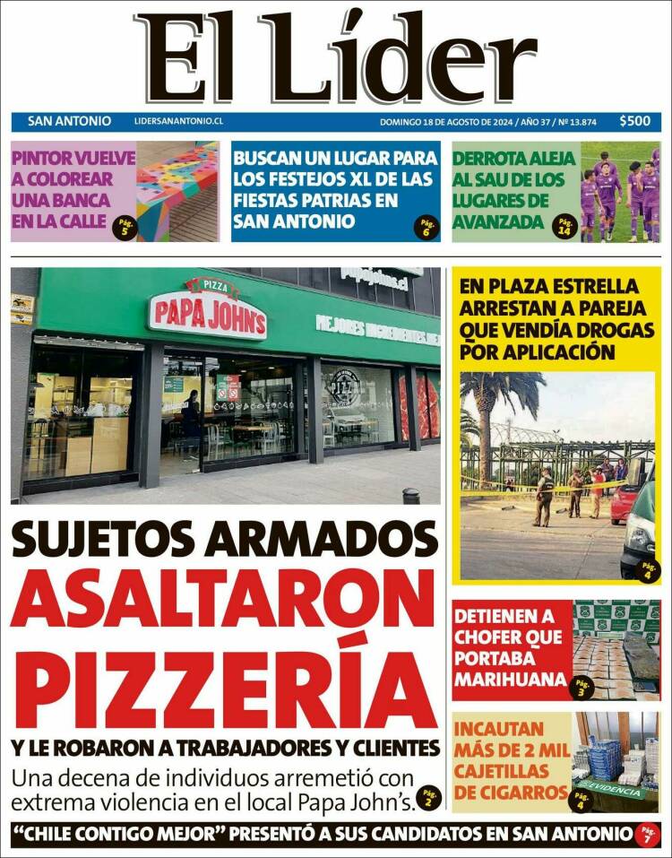 Portada de Lider de San Antonio (Chile)