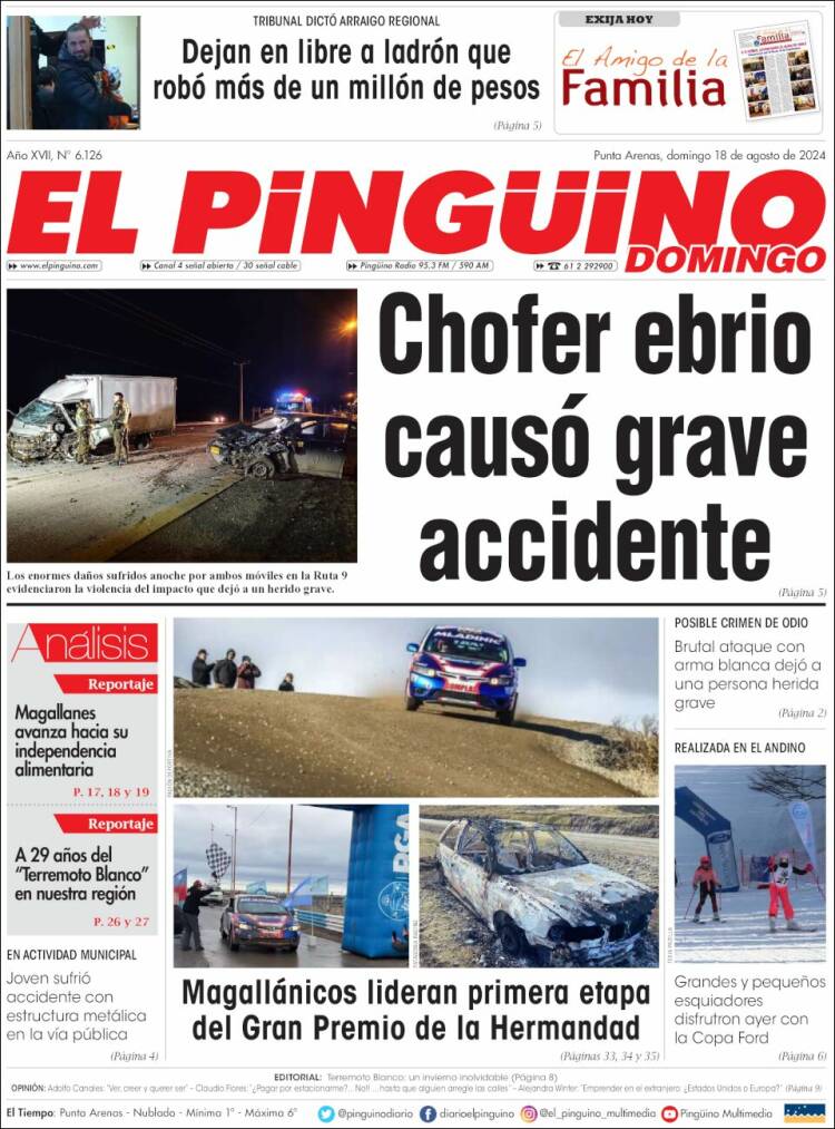Portada de El Pingüino (Chile)