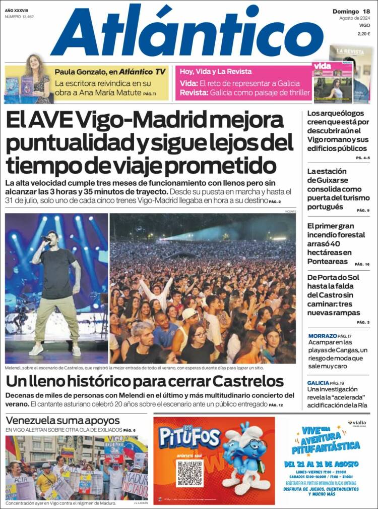 Portada de Atlántico Diario (España)