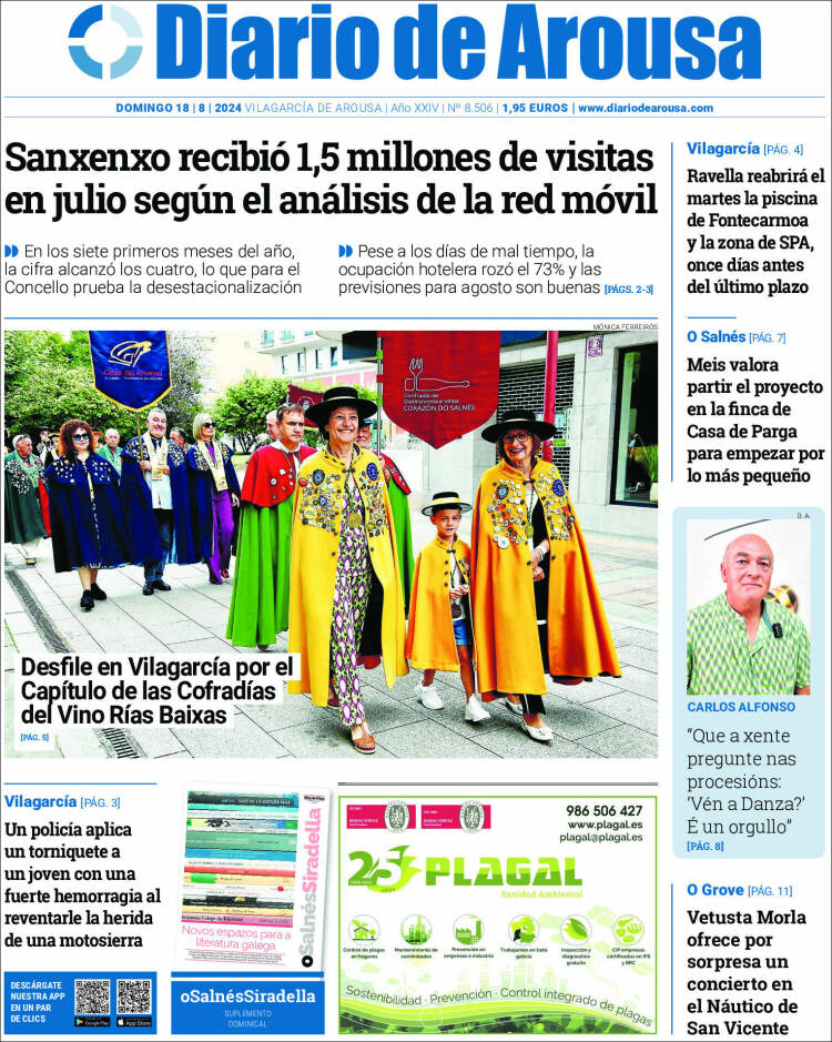 Portada de Diario de Arousa (España)