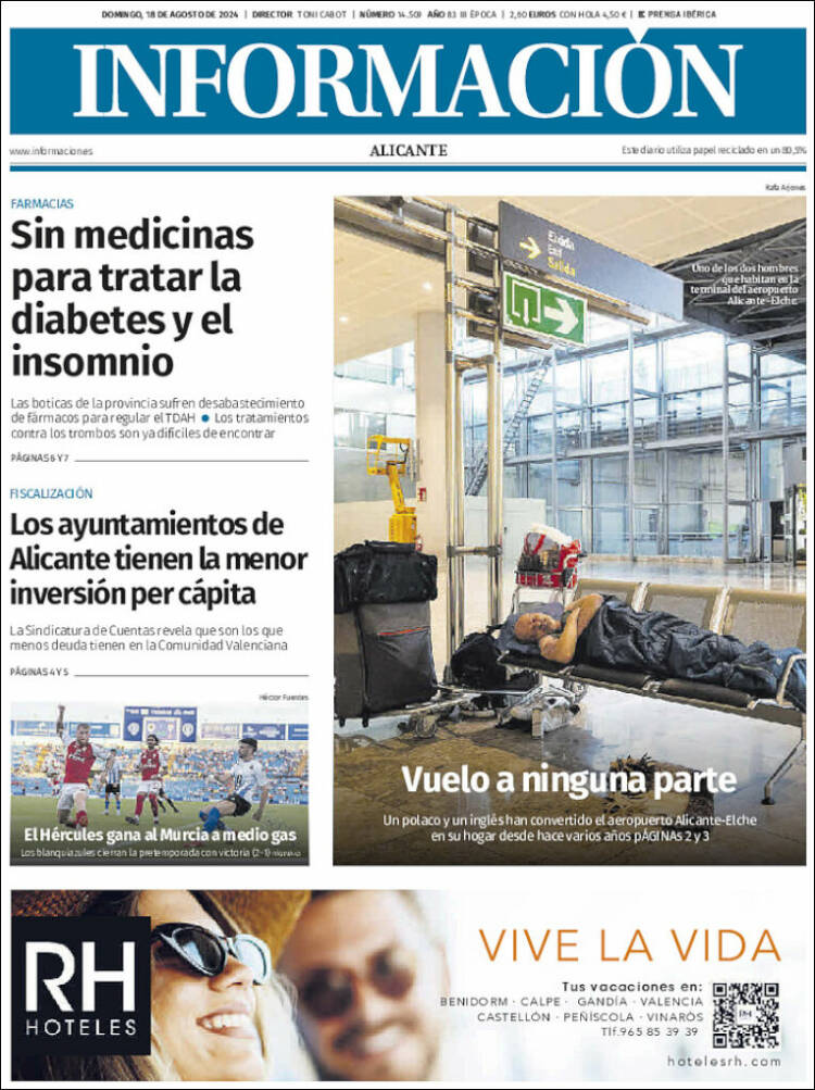 Portada de Diario Información (España)