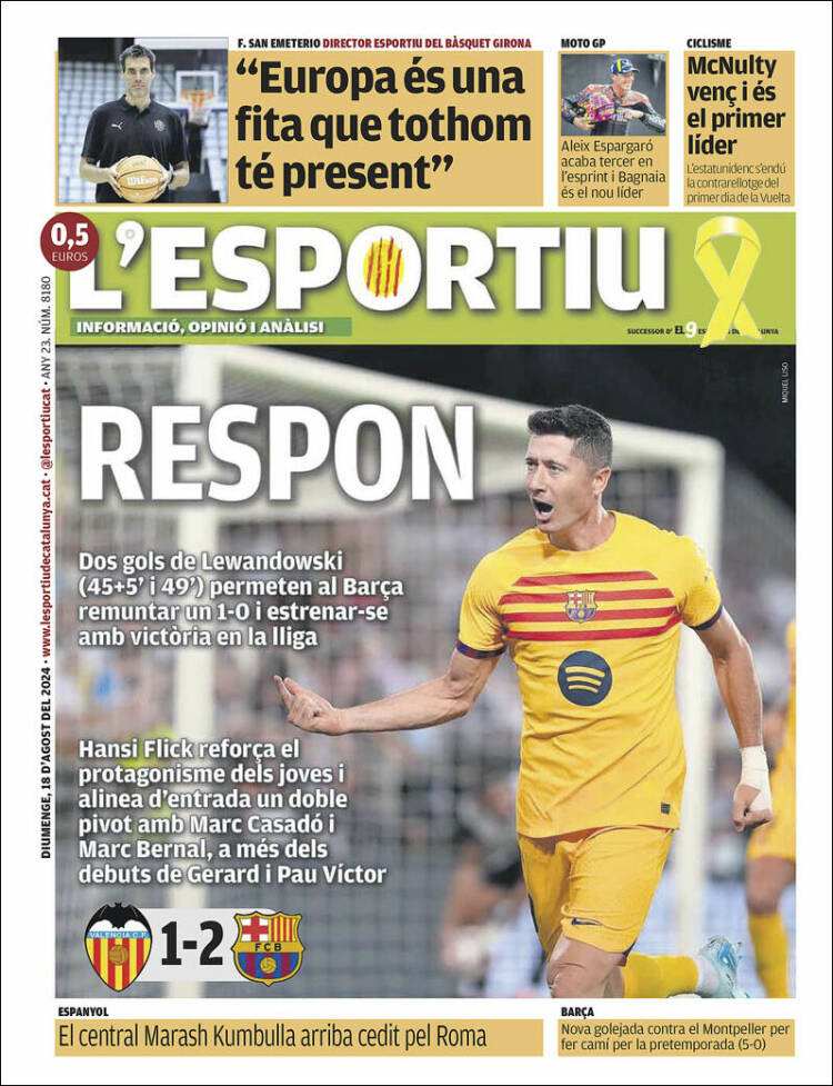 Portada de L'Esportiu (España)