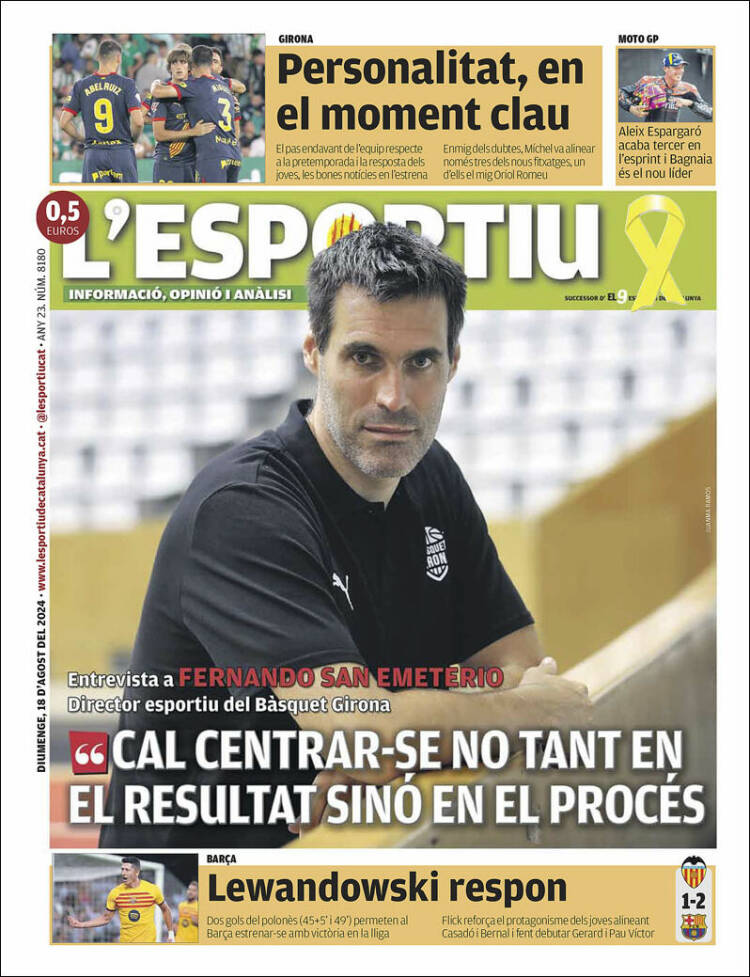 Portada de L'Esportiu : Girona (España)