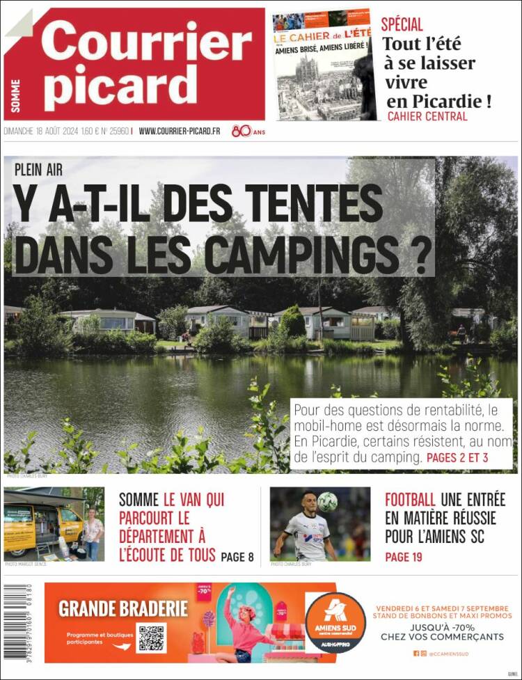 Portada de Courrier Picard (Francia)