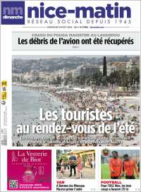 Portada de Nice-Matin (France)