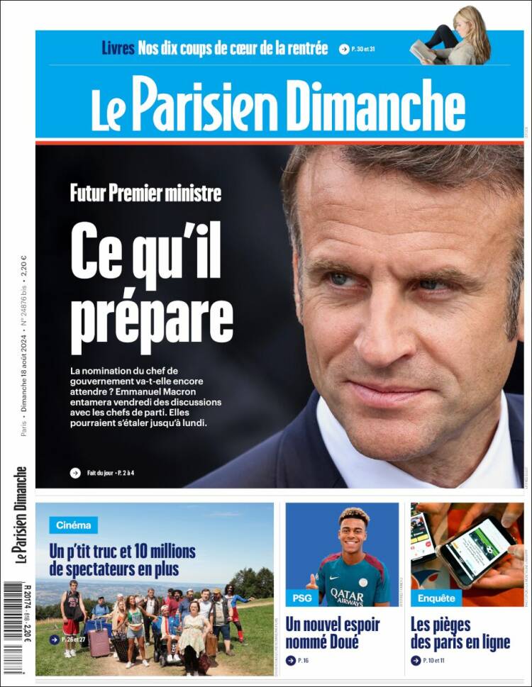 Portada de Le Parisien (Francia)