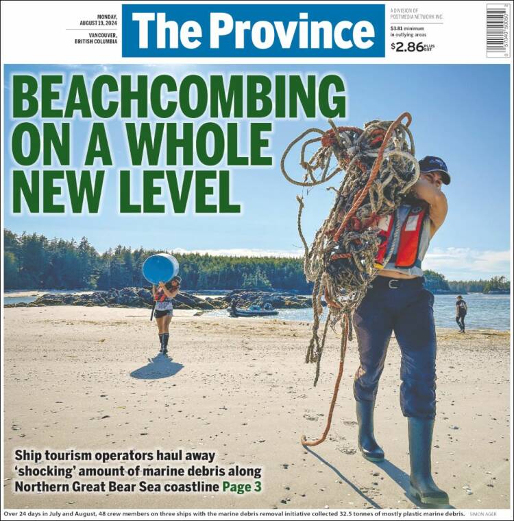 Portada de The Province (Canadá)