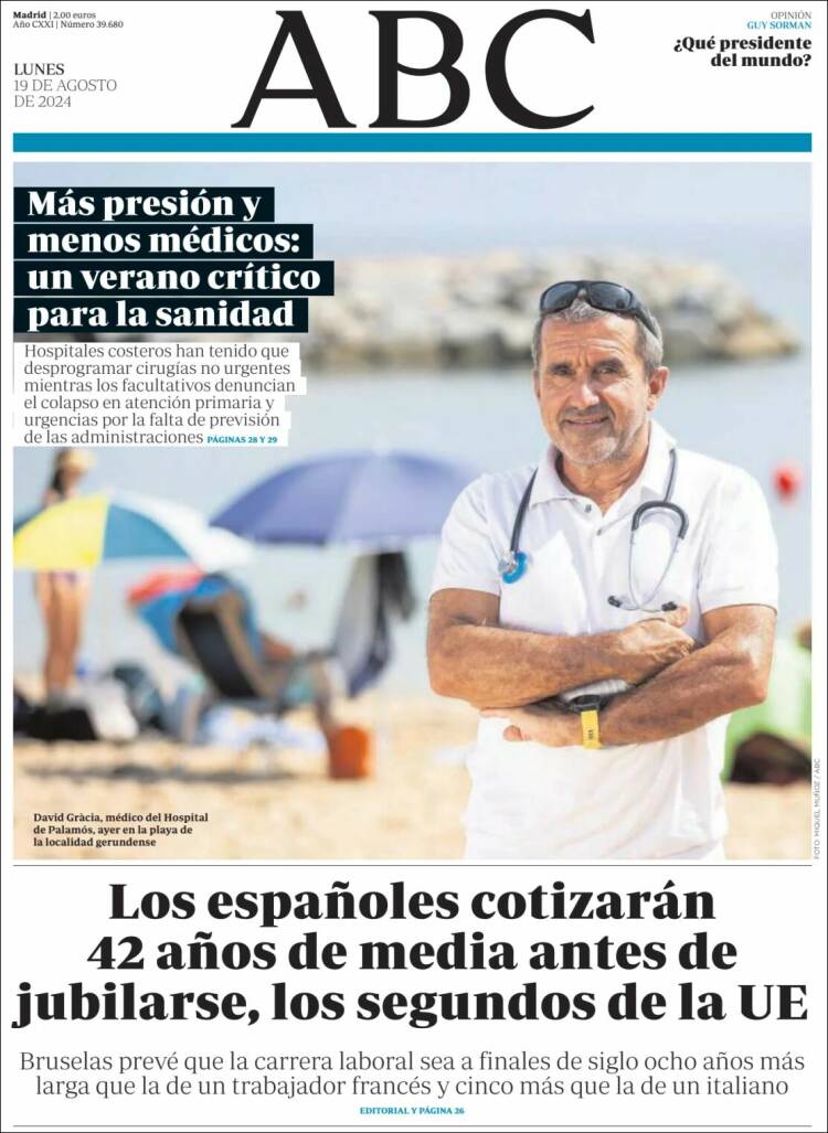 Portada de ABC (España)