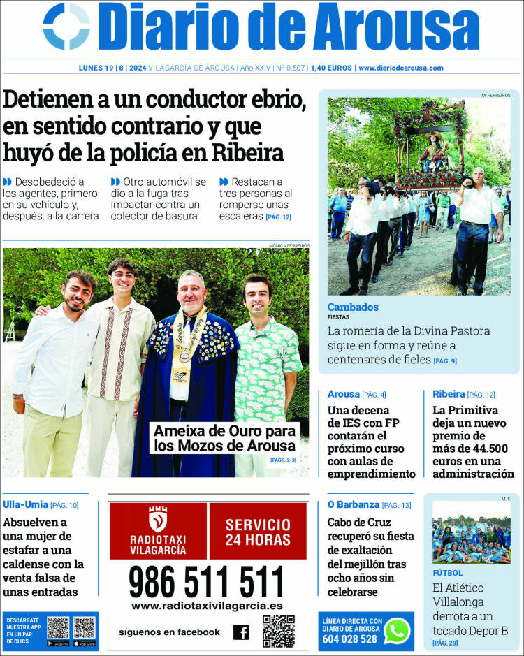 Portada de Diario de Arousa (España)